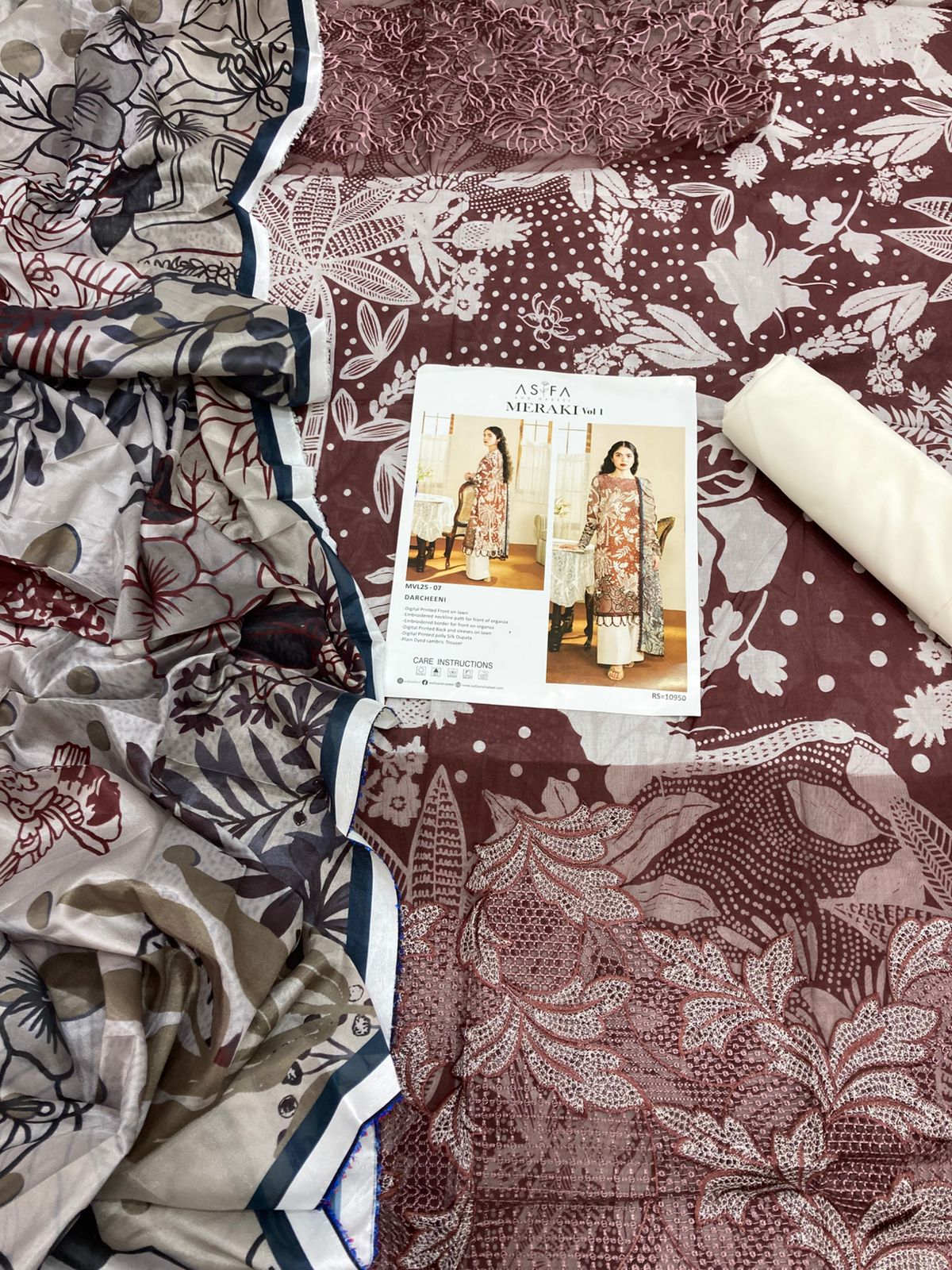 ASIFA NABEEL Embroidered Lawn 3 Piece Collection