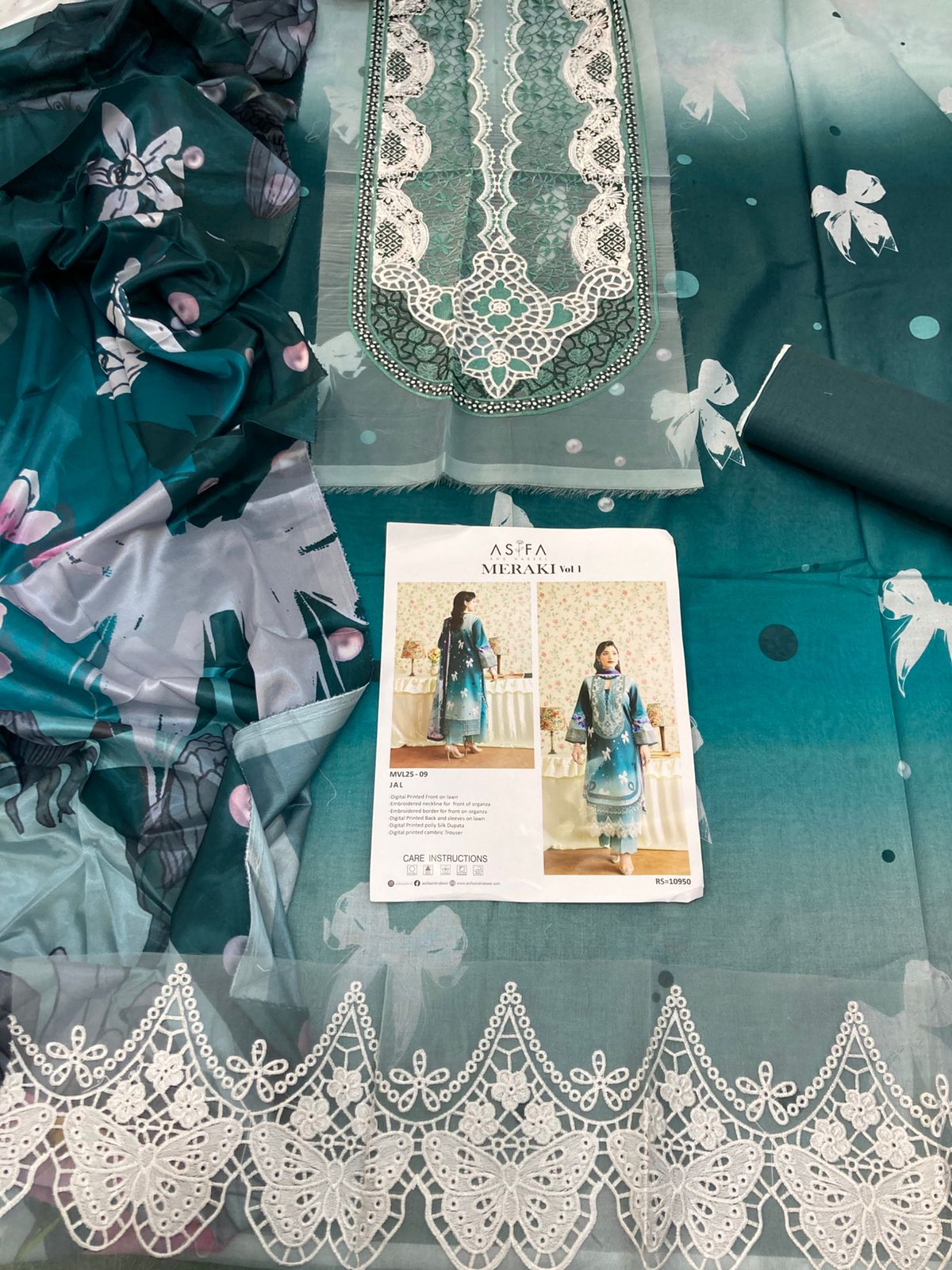 ASIFA NABEEL EMB LAWN 3PC