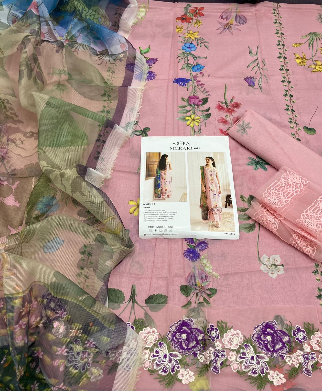 ASIFA NABEEL EMB LAWN 3PC