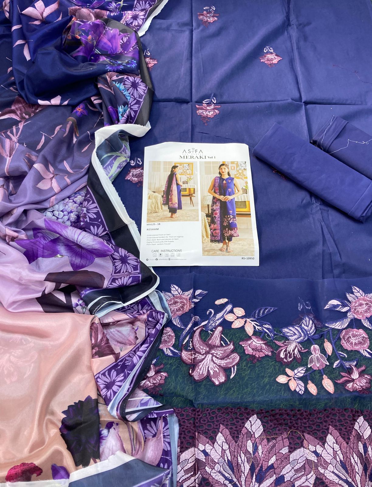 ASIFA NABEEL EMB LAWN 3PC