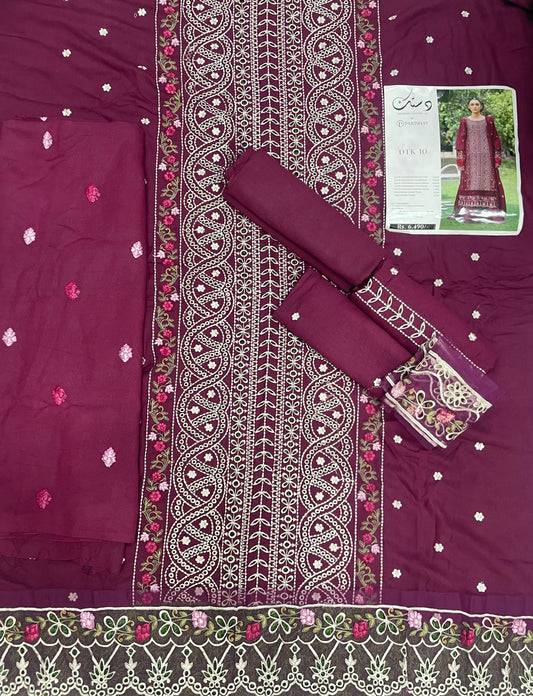 PARISHAY DASTAK KARANDI EMB 3PC - SALE