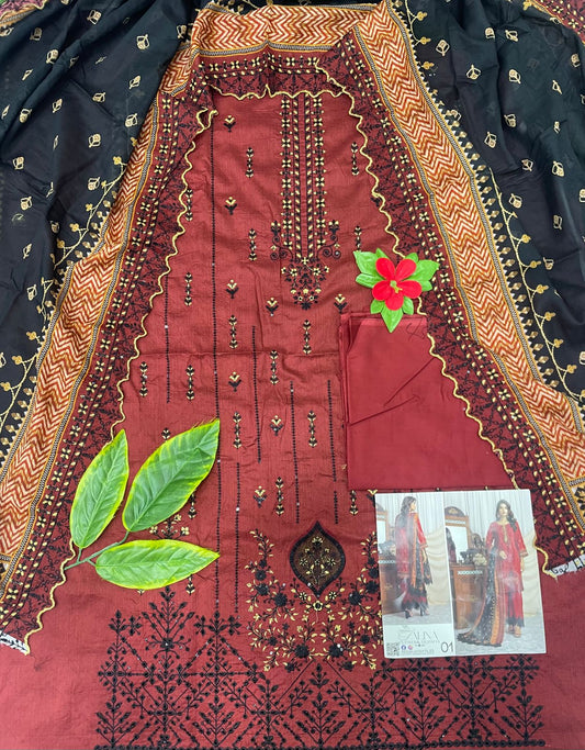 Salina Cutwork Embroidered Lawn 3PC