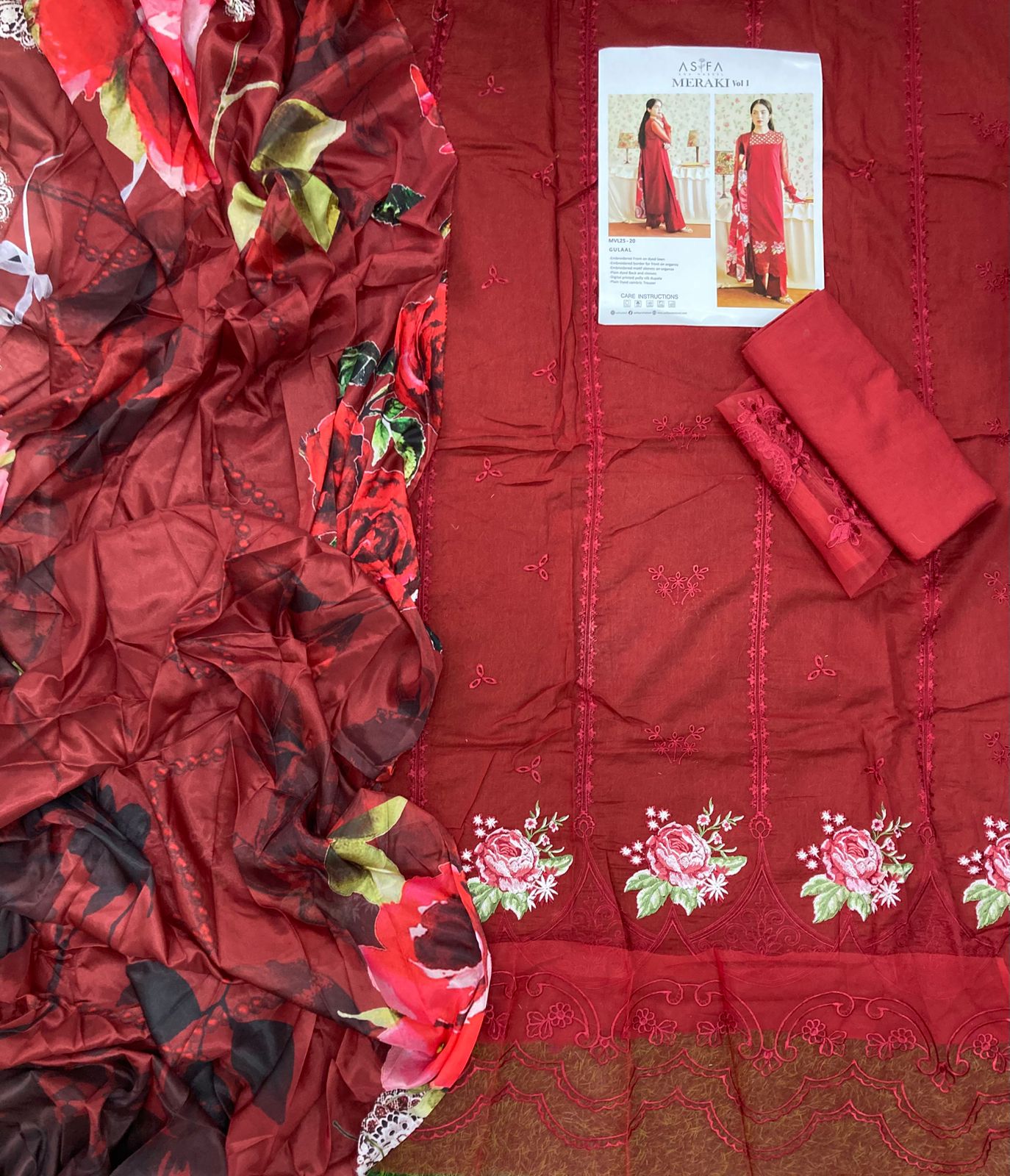 ASIFA NABEEL Embroidered Lawn 3 Piece Collection