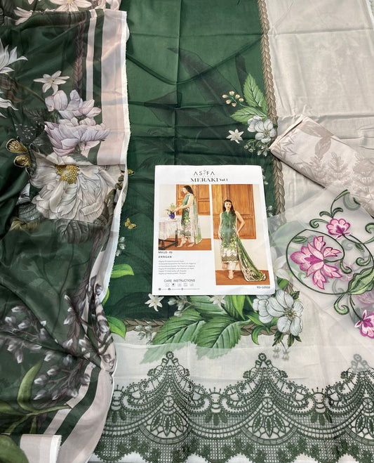 ASIFA NABEEL Embroidered Lawn 3 Piece Collection