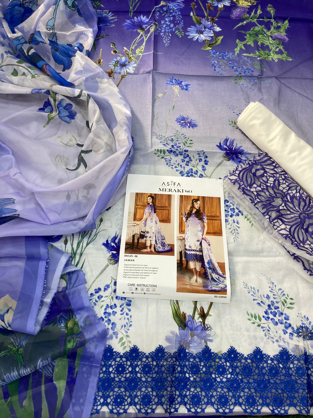 ASIFA NABEEL EMB LAWN 3PC