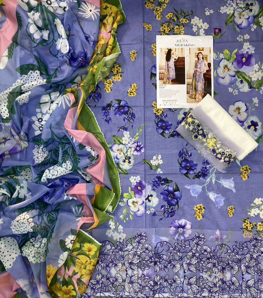 ASIFA NABEEL EMB LAWN 3PC