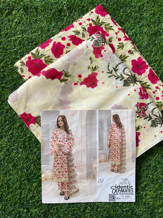 MIX BRAND Regalia Lawn 3pc - 66 Designs VIP Lawn