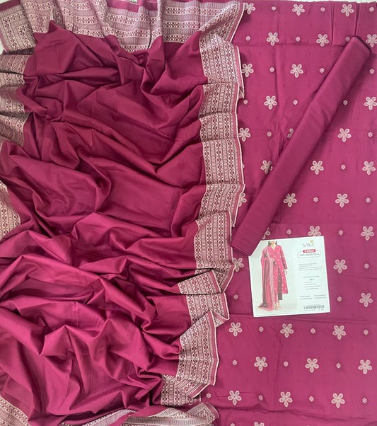 SAYA Cotton Jacquard 3PC - 13 Designs