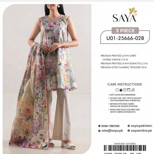 SAYA LAWN 3PC