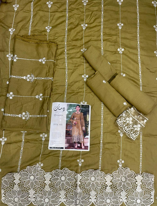 PARISHAY DASTAK KARANDI EMBROIDERED 3PC