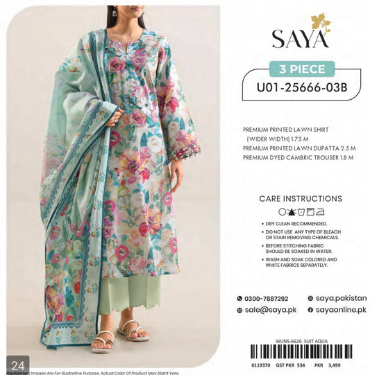 SAYA LAWN 3PC